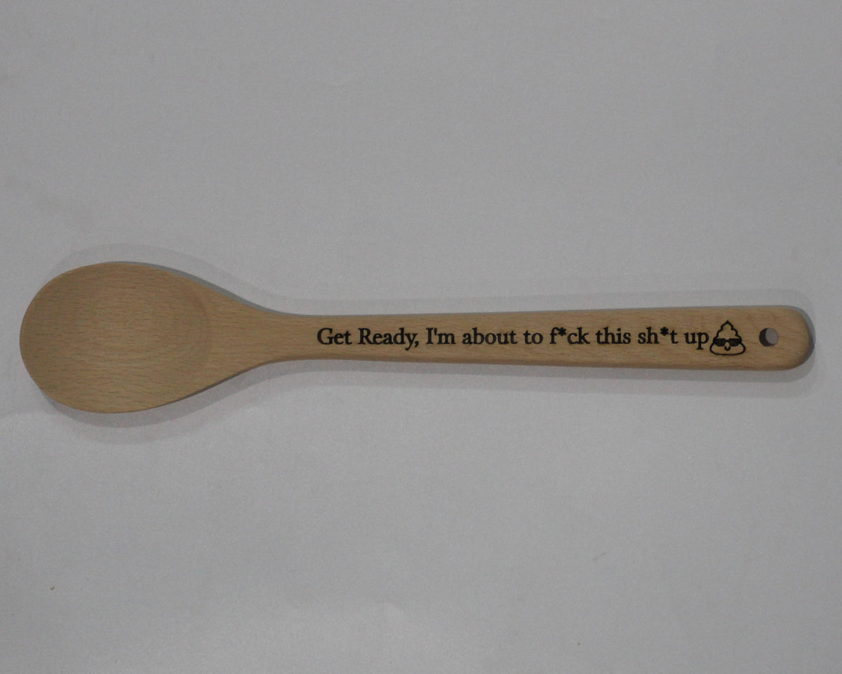 Wooden Spoon Engraved Assorted Designs 2