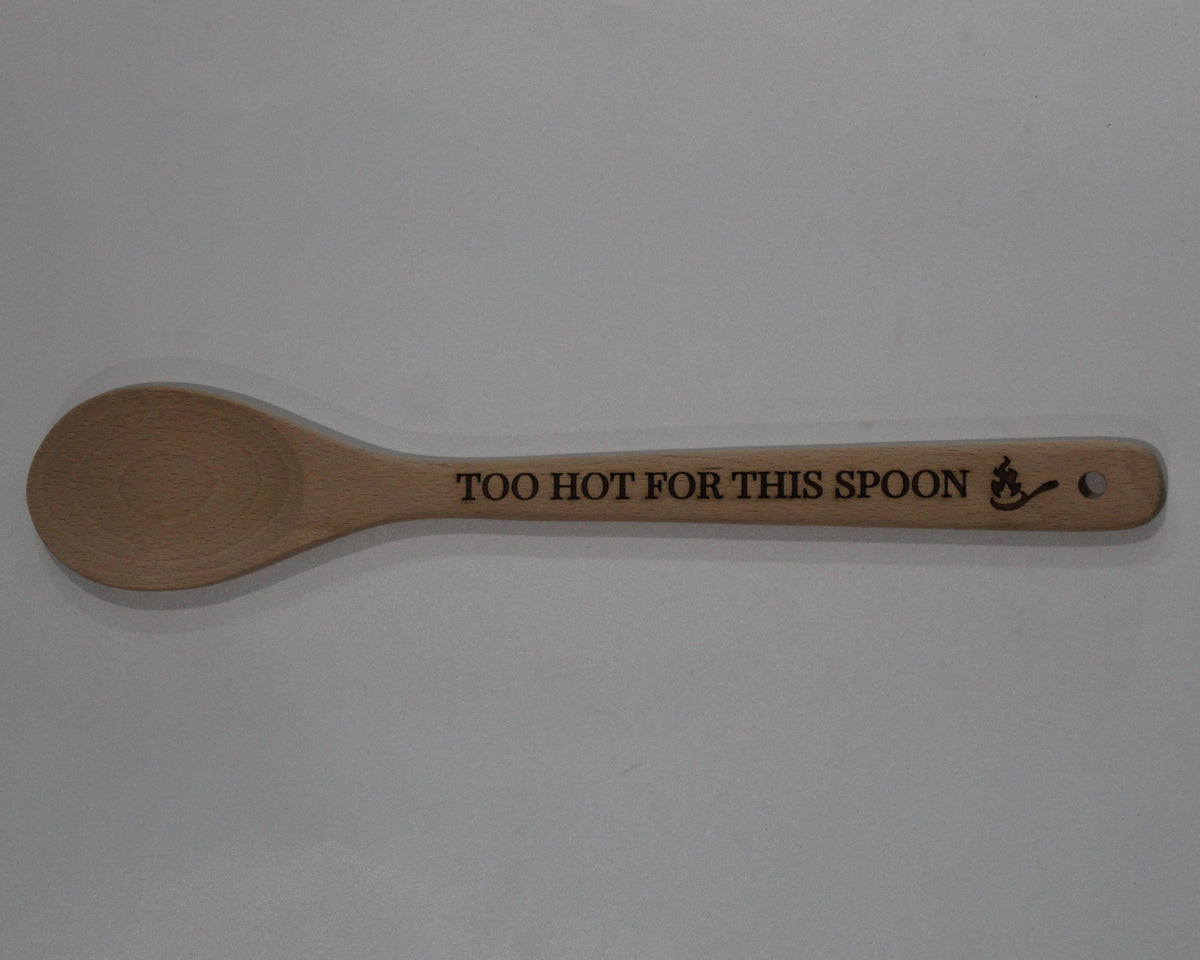Wooden Spoon Engraved Assorted Designs 2