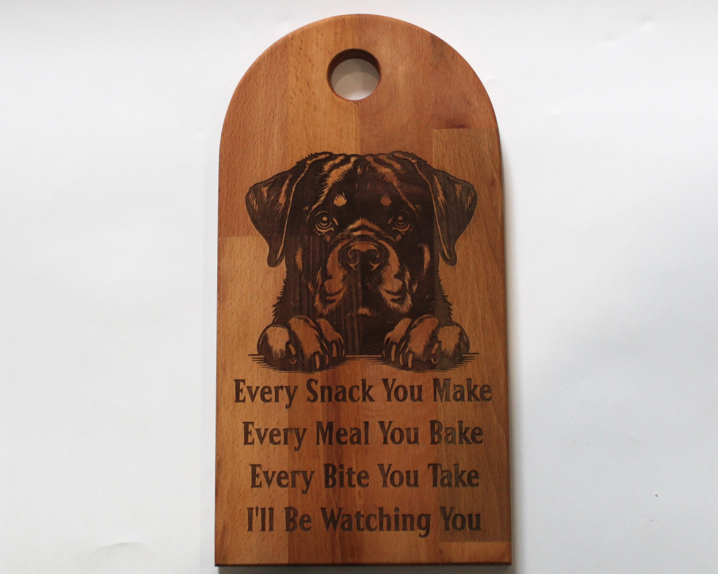 Arch Shaped Every Snack Serving Board - Rottweilers