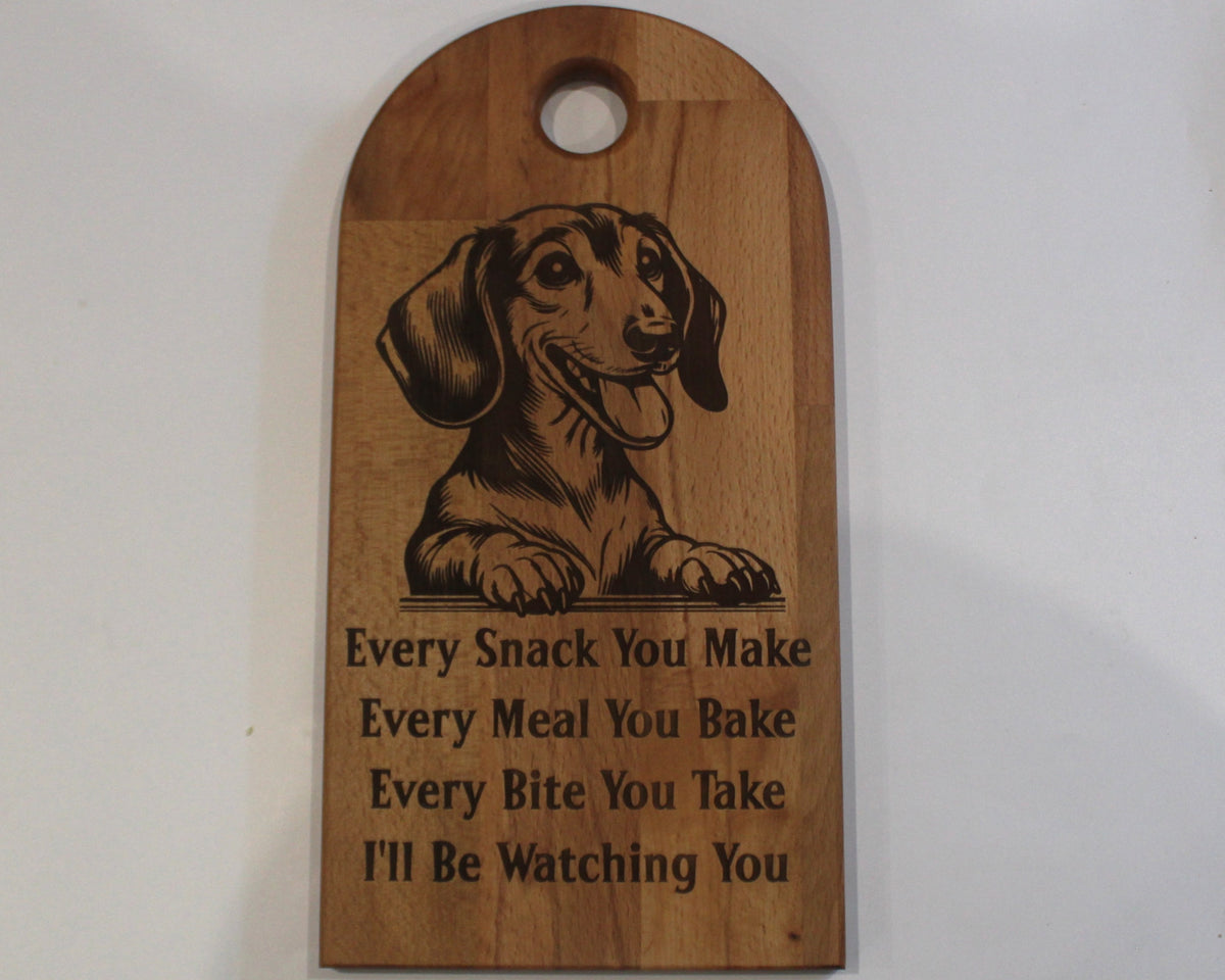 Arch Shaped Every Snack Serving Board - Dachshunds