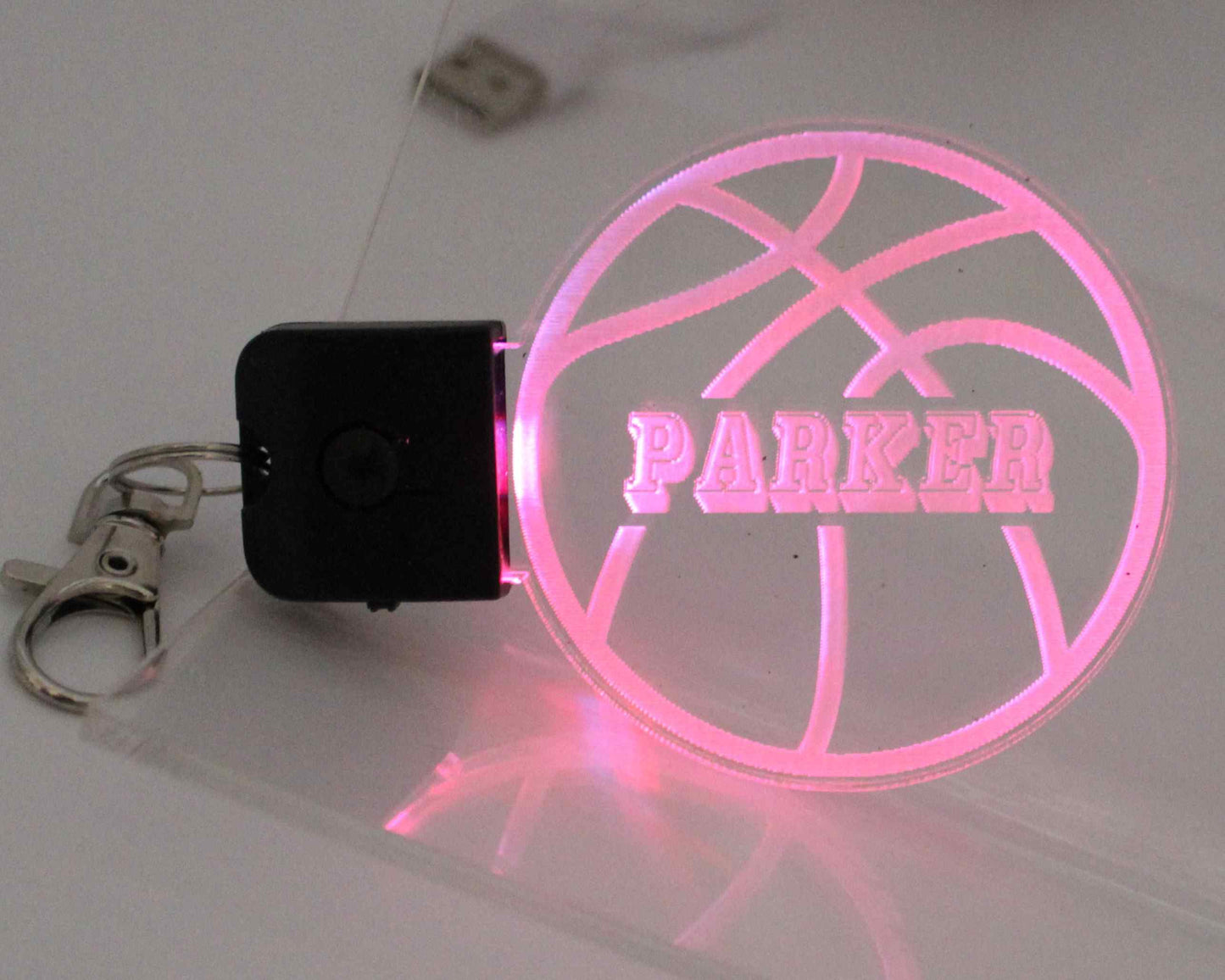 basketball multi changing colours keychain - Haisley Design