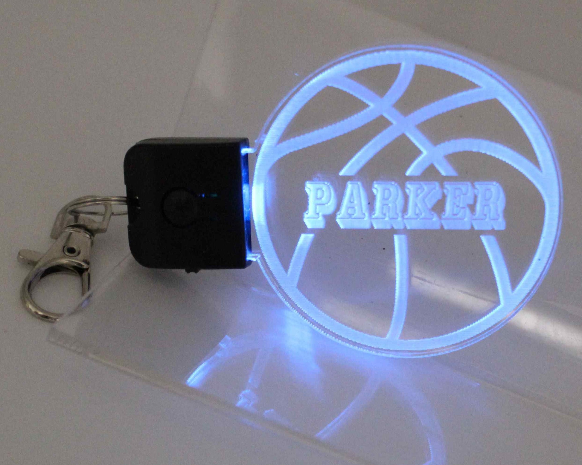 basketball multi changing colours keychain - Haisley Design