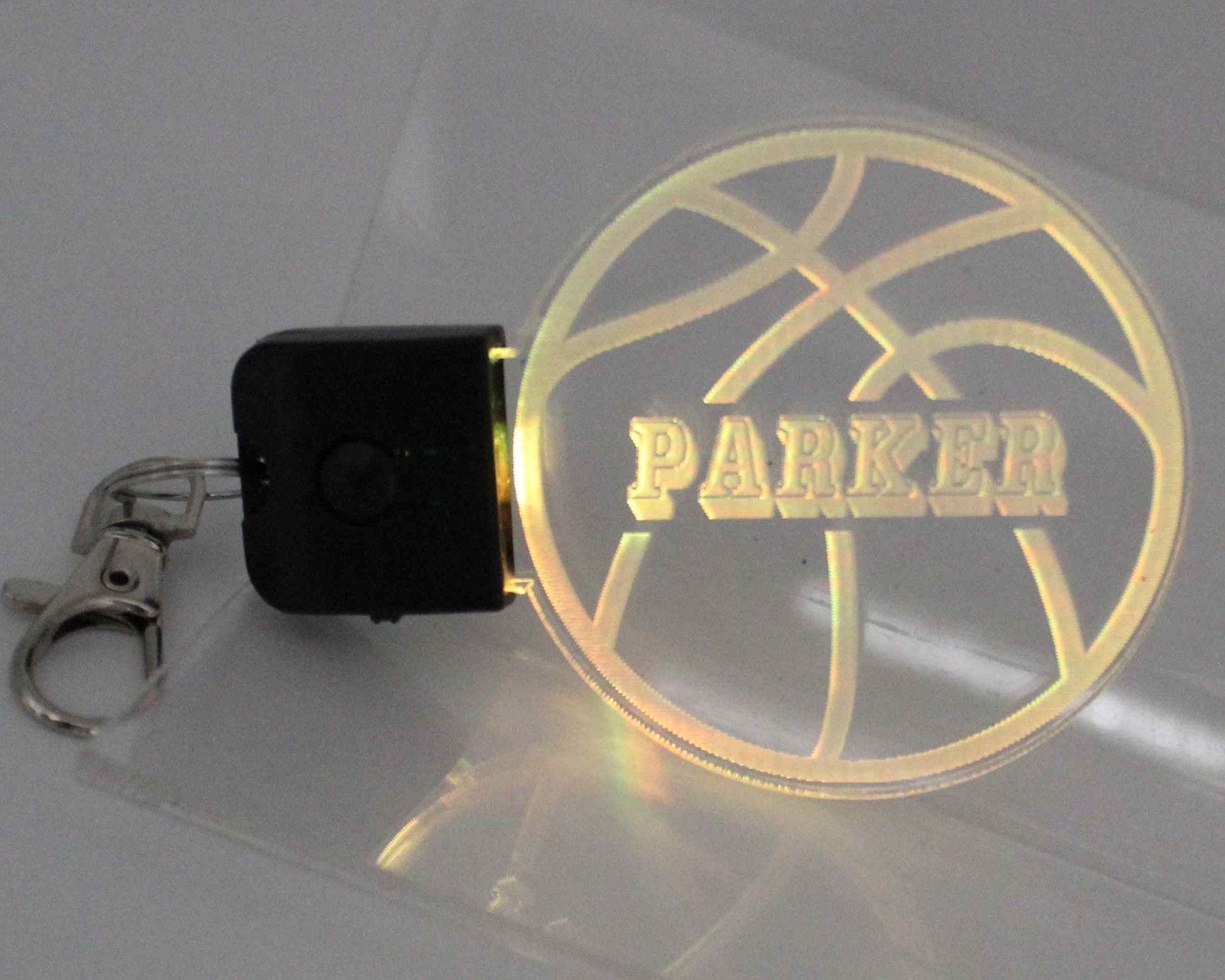 basketball multi changing colours keychain - Haisley Design