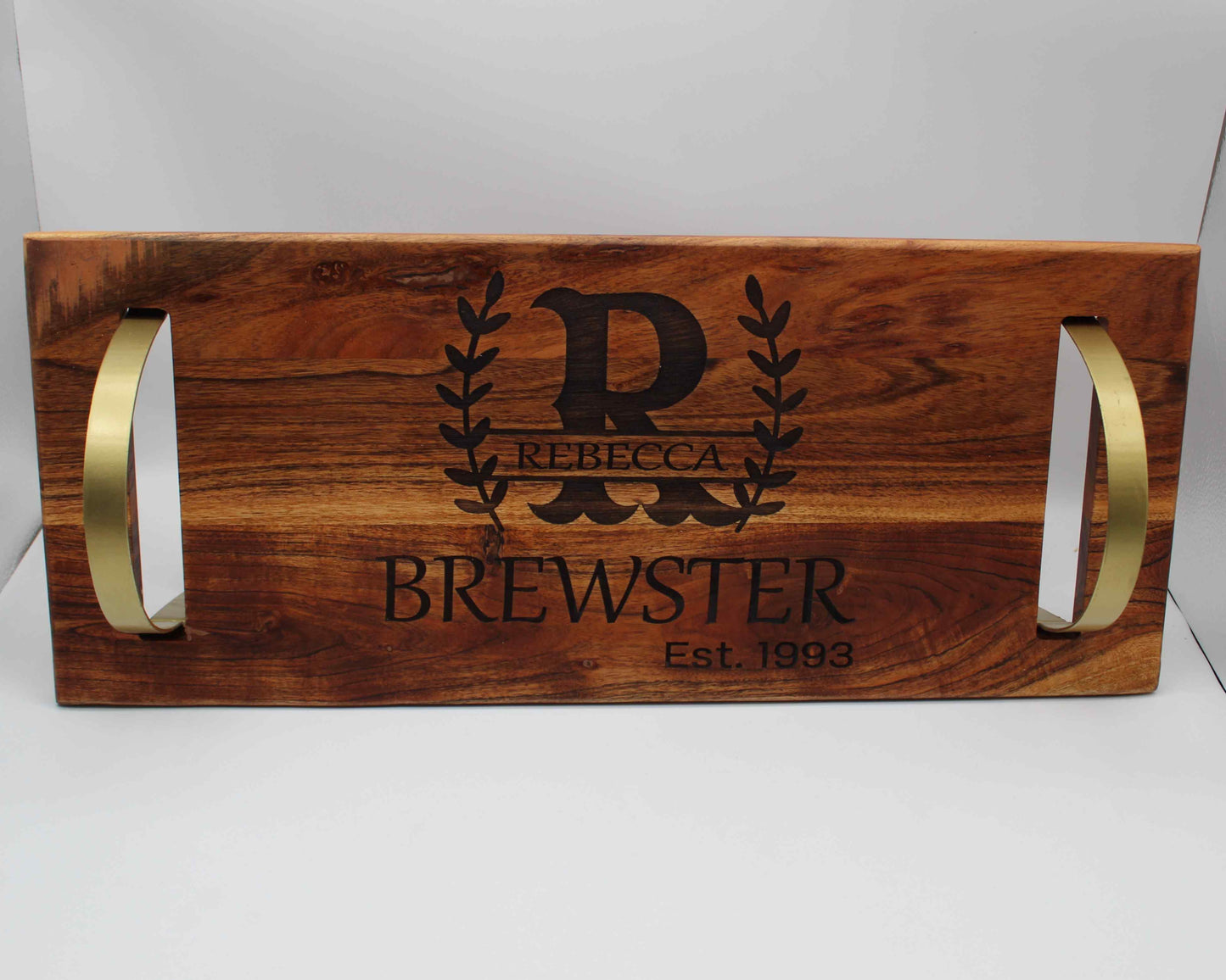 Name Personalised Serving Board With Handles