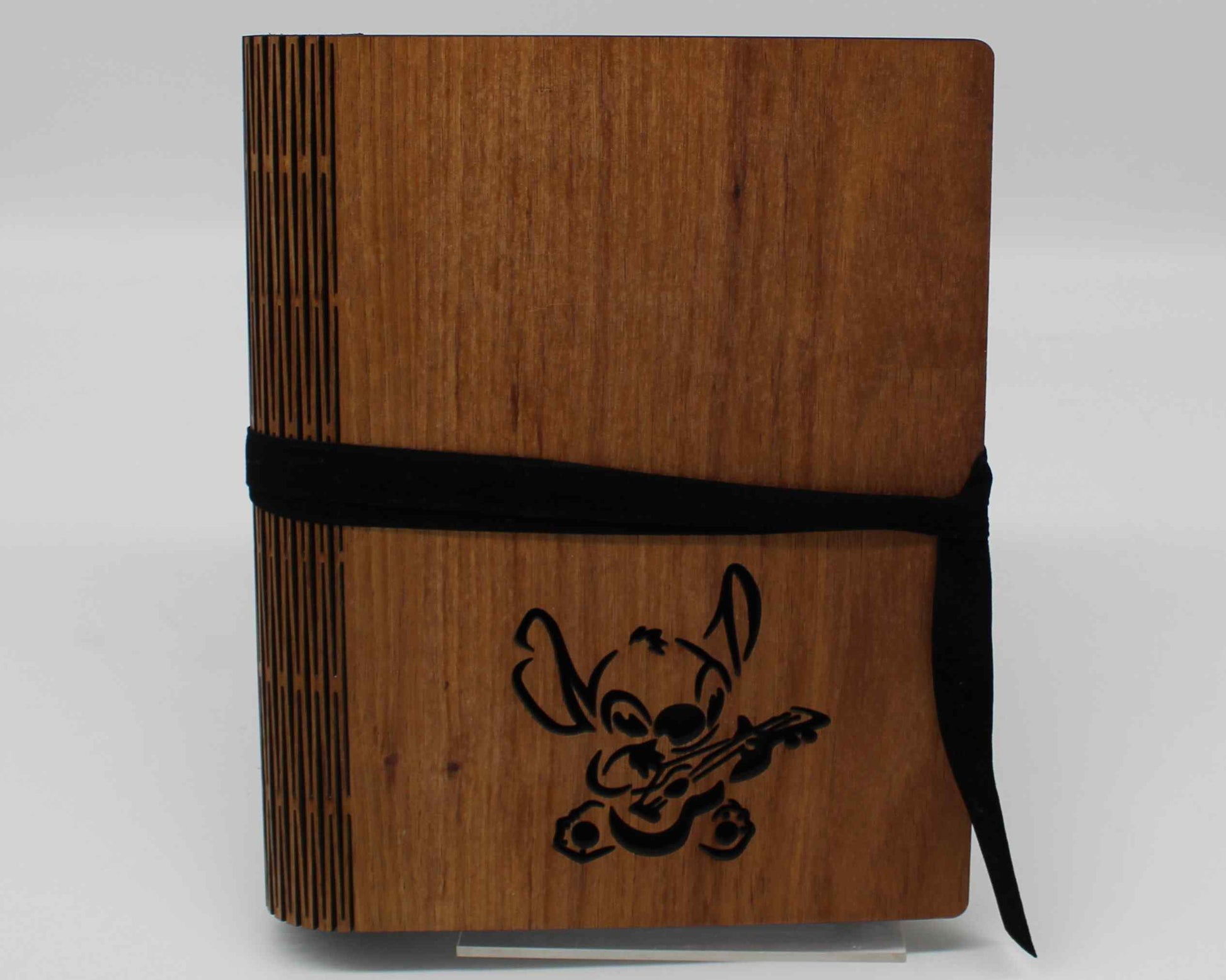 Wooden Living Hinge Note Book (A5) Assorted Designs  Stitch - Haisley Design