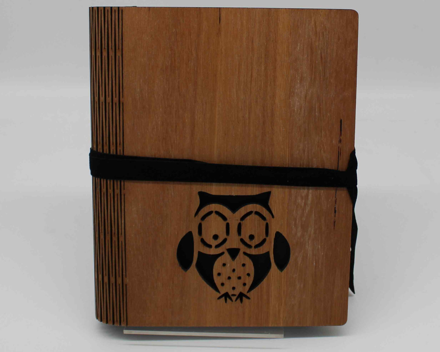 Wooden Living Hinge Note Book (A5) Assorted Designs  Owl - Haisley Design