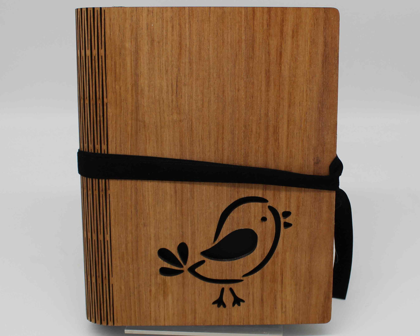 Wooden Living Hinge Note Book (A5) Assorted Designs Bird - Haisley Design