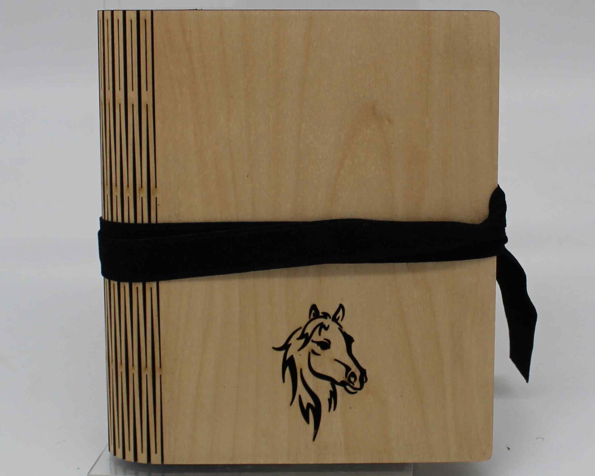 Wooden Living Hinge Note Book (A5) Assorted Designs Horse  - Haisley Design