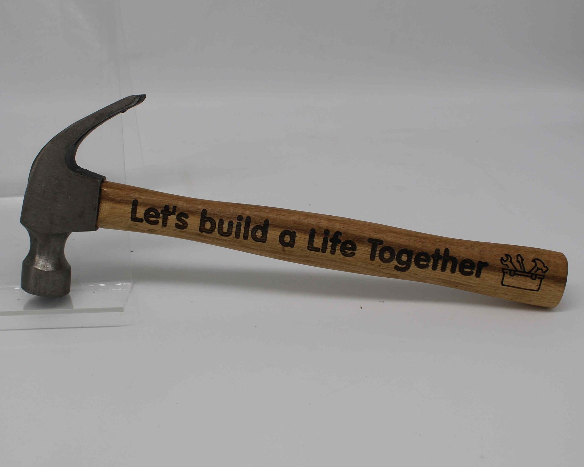 Engraved saying hammers - Haisley design