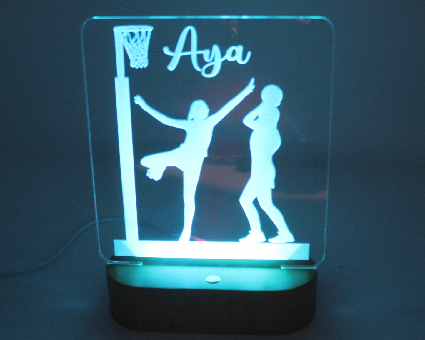 Netball Night Light Personalised