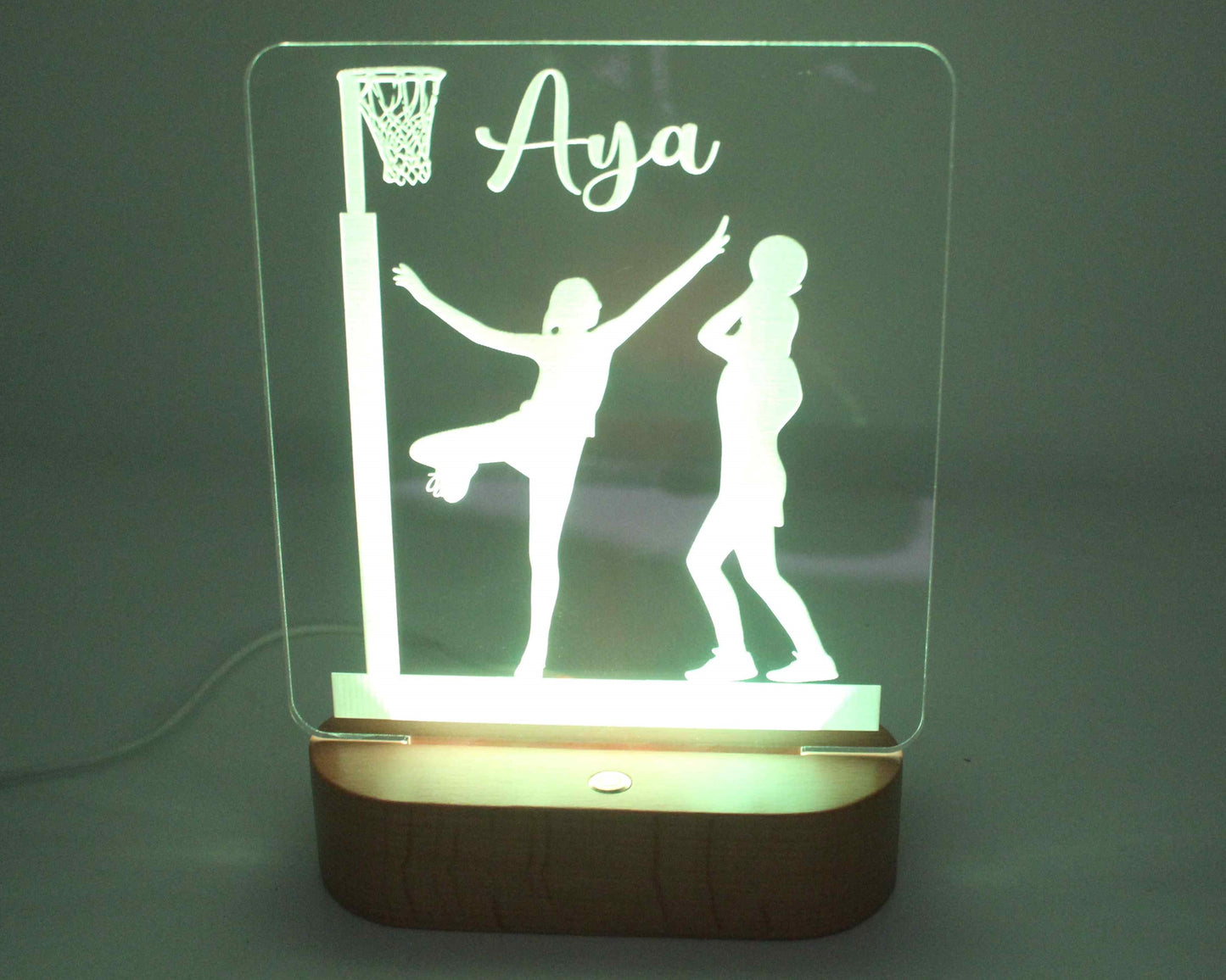 Netball Night Light Personalised