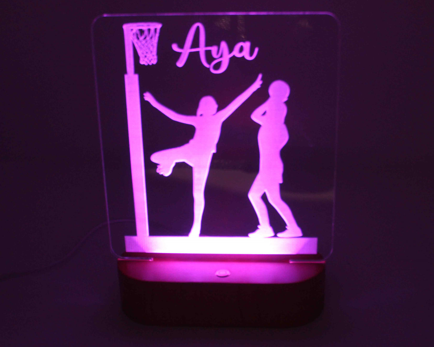 Netball Night Light Personalised