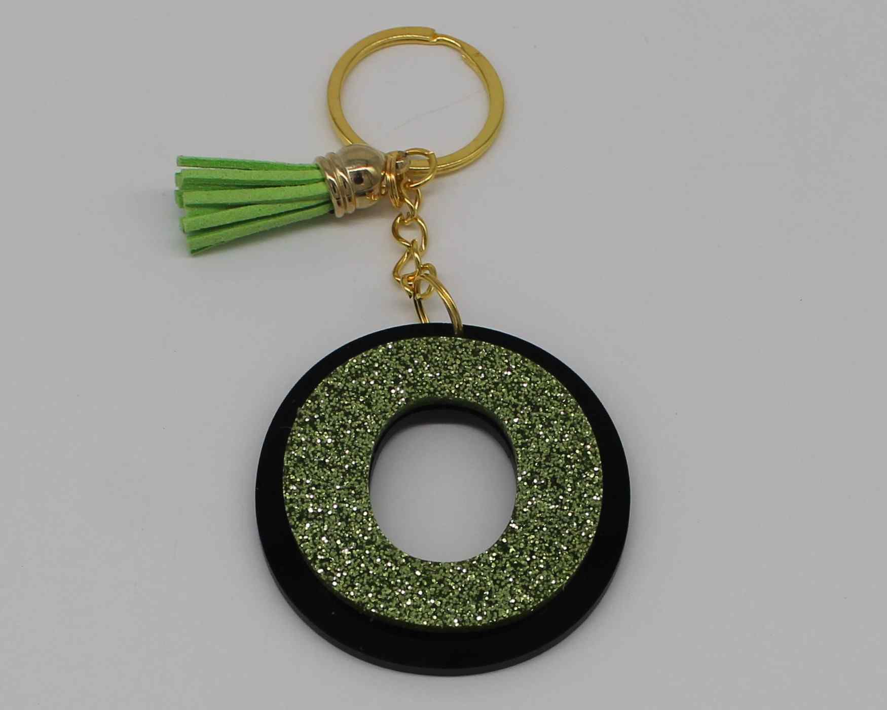 Glitter Letter Keychain - Haisley Design