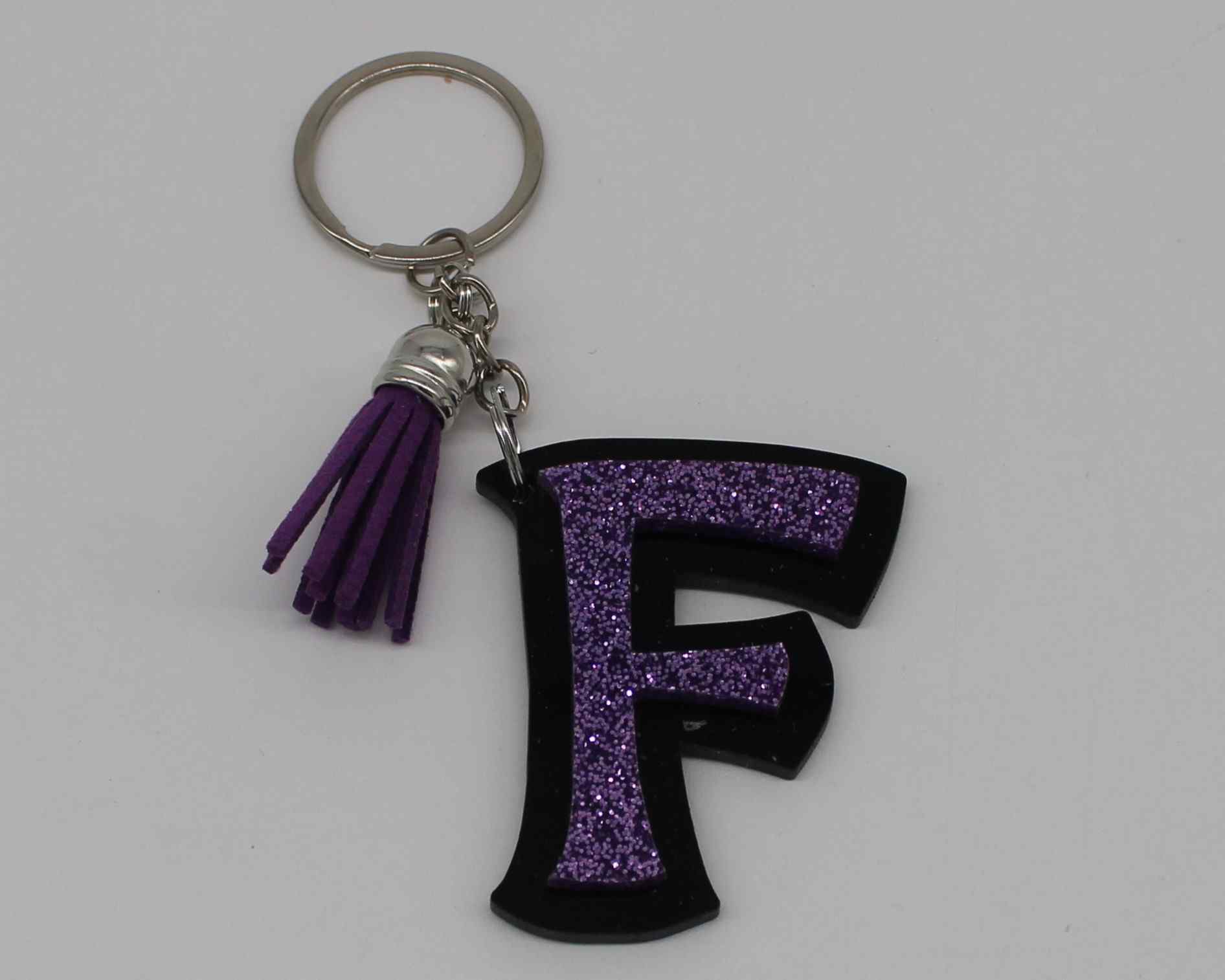 Glitter Letter Keychain - Haisley Design