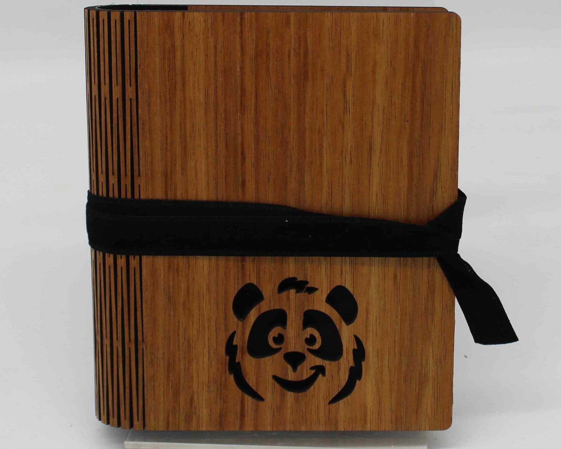 Wooden Living Hinge Note Book (A5) Assorted Designs  Panda - Haisley Design