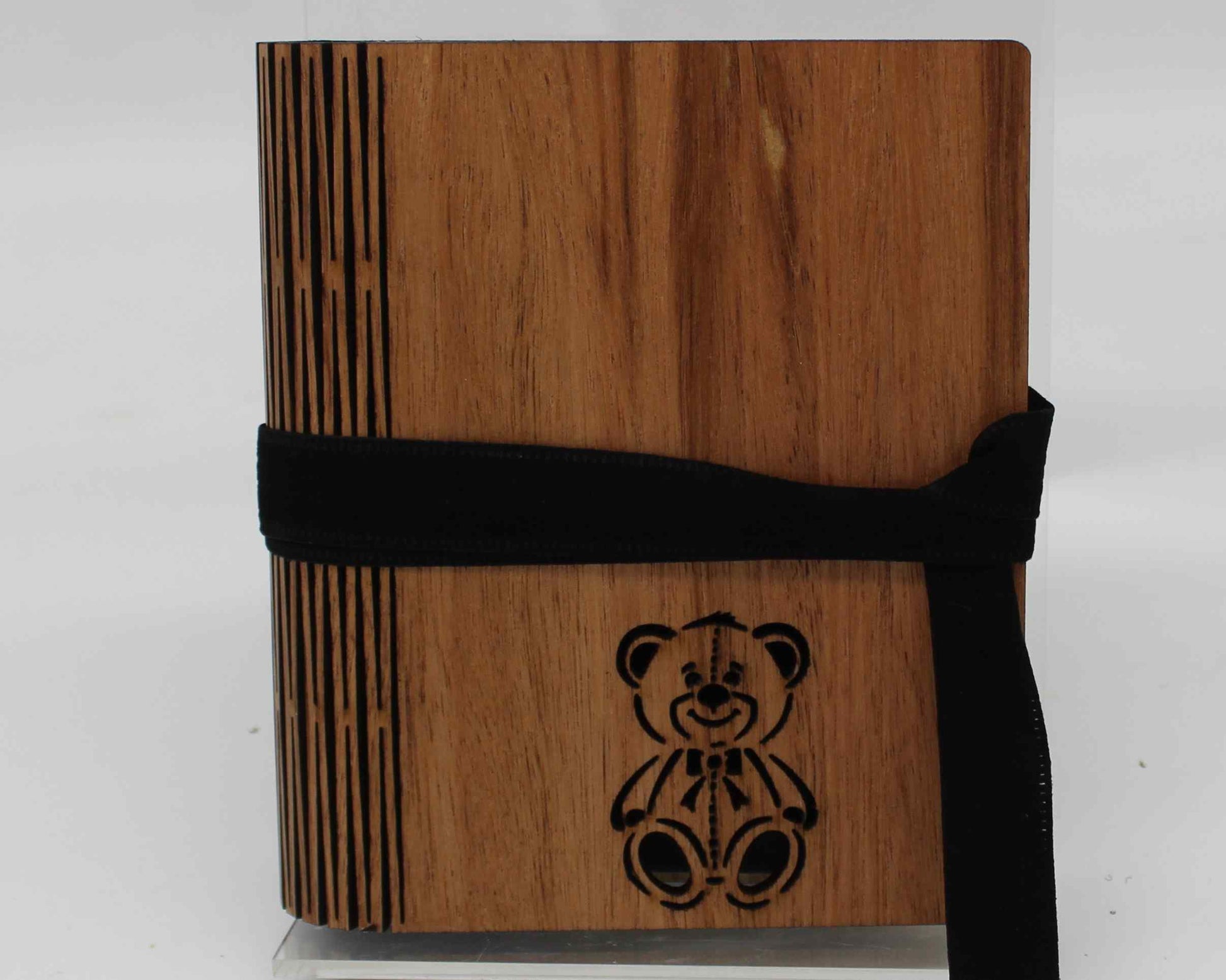 Wooden Living Hinge Note Book (A5) Assorted Designs Bear - Haisley Design