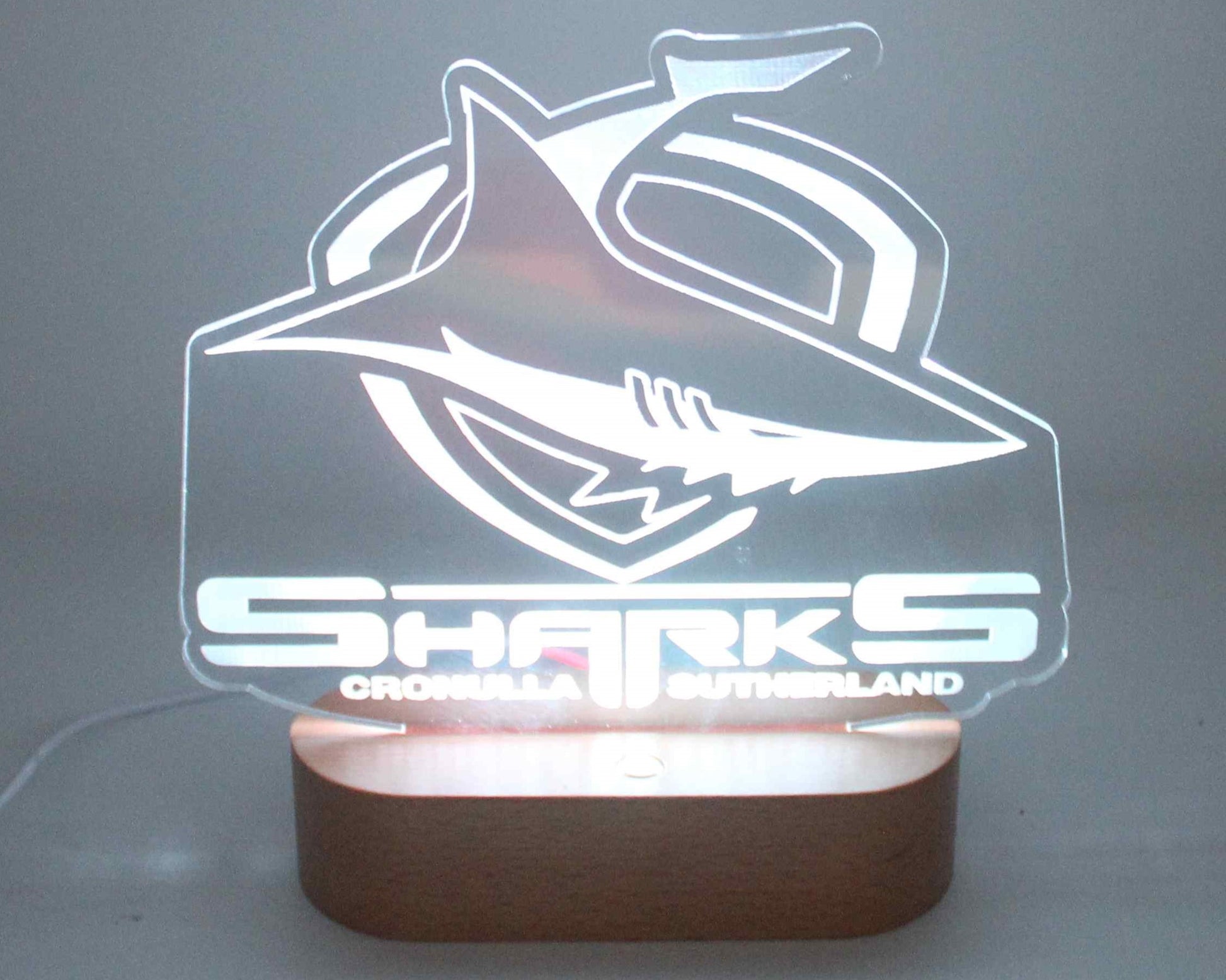 NRL Display Night Light Sharks - Haisley Design