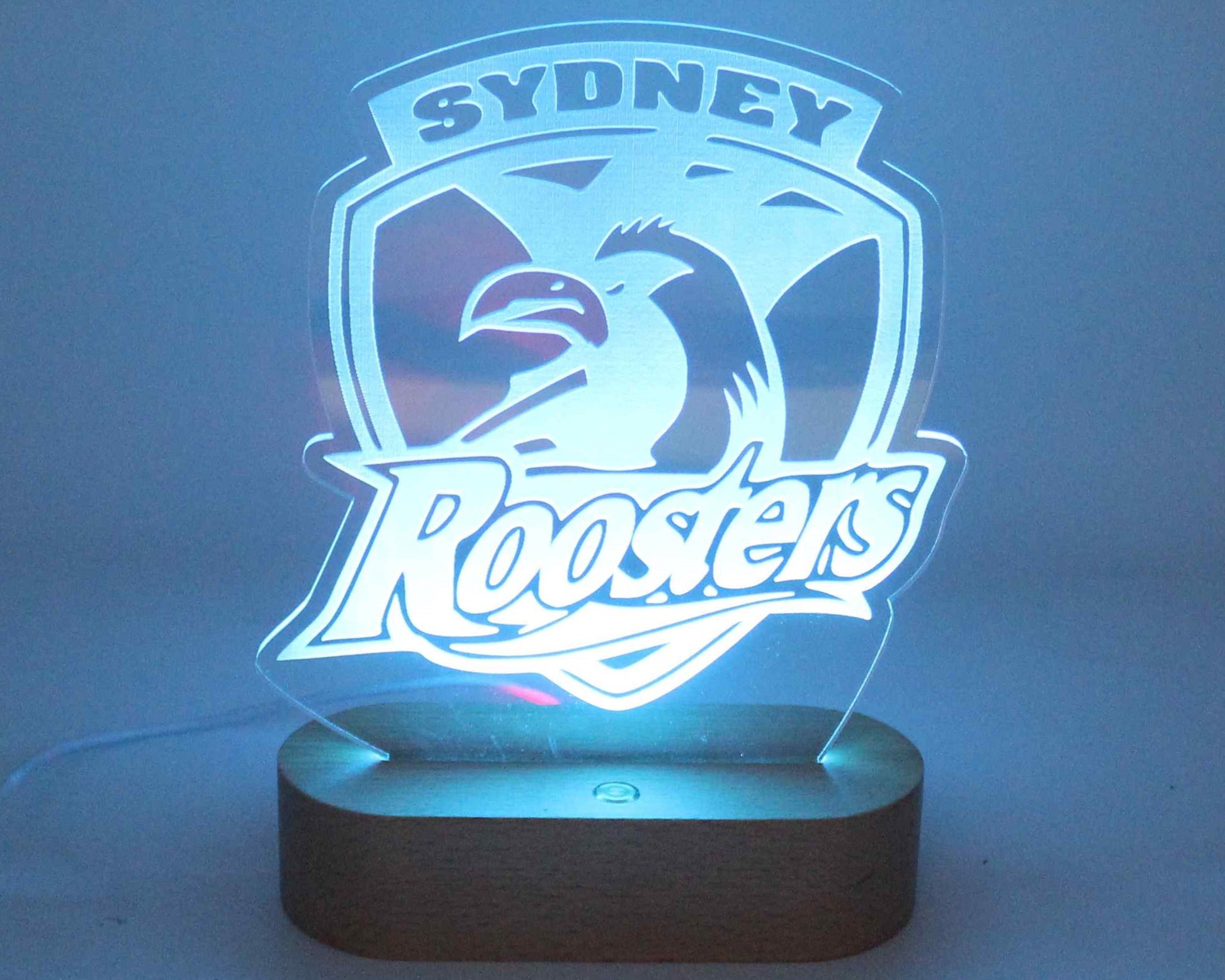 NRL Display Night Light Roosters  - Haisley Design