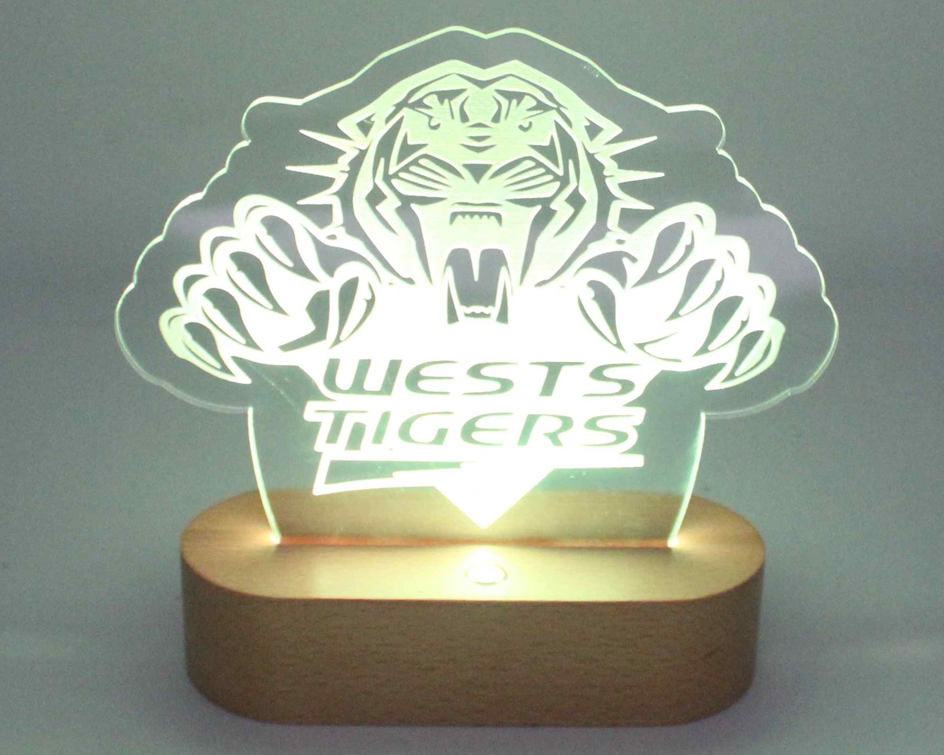 NRL Display Night Light Wests Tigers - Haisley Design
