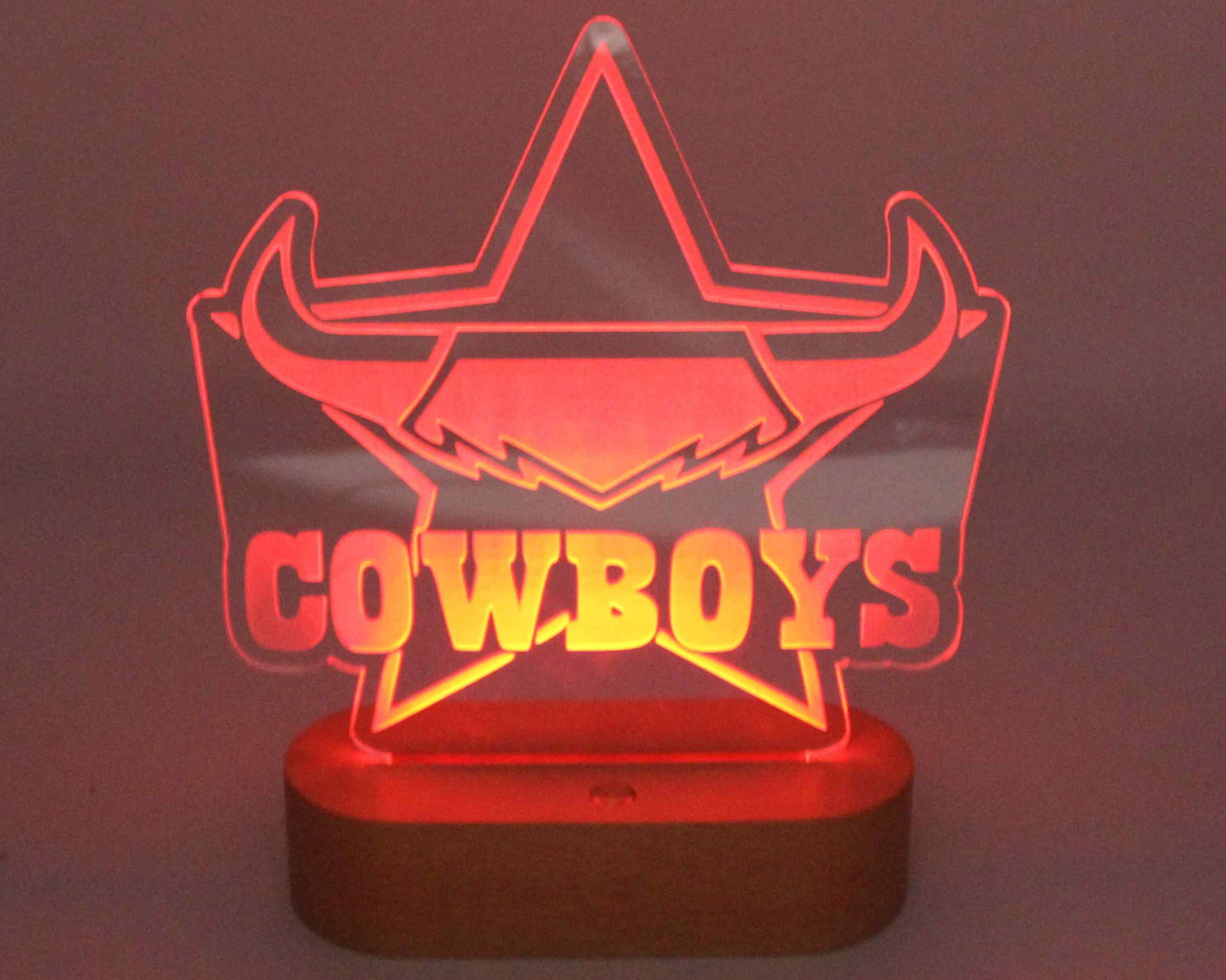 NRL Display Night Light Cowboys- Haisley Design