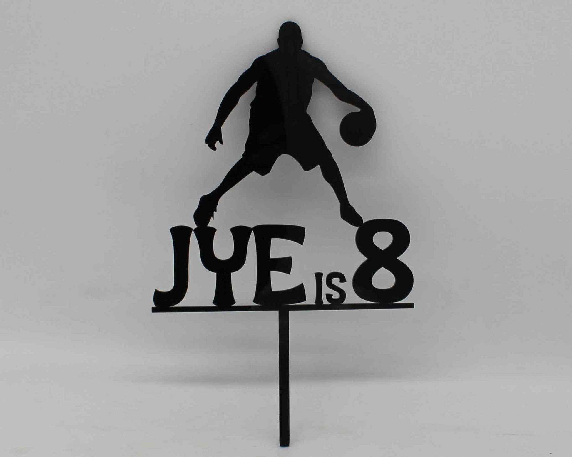 Basketball cake topper personalised - Haisley Design