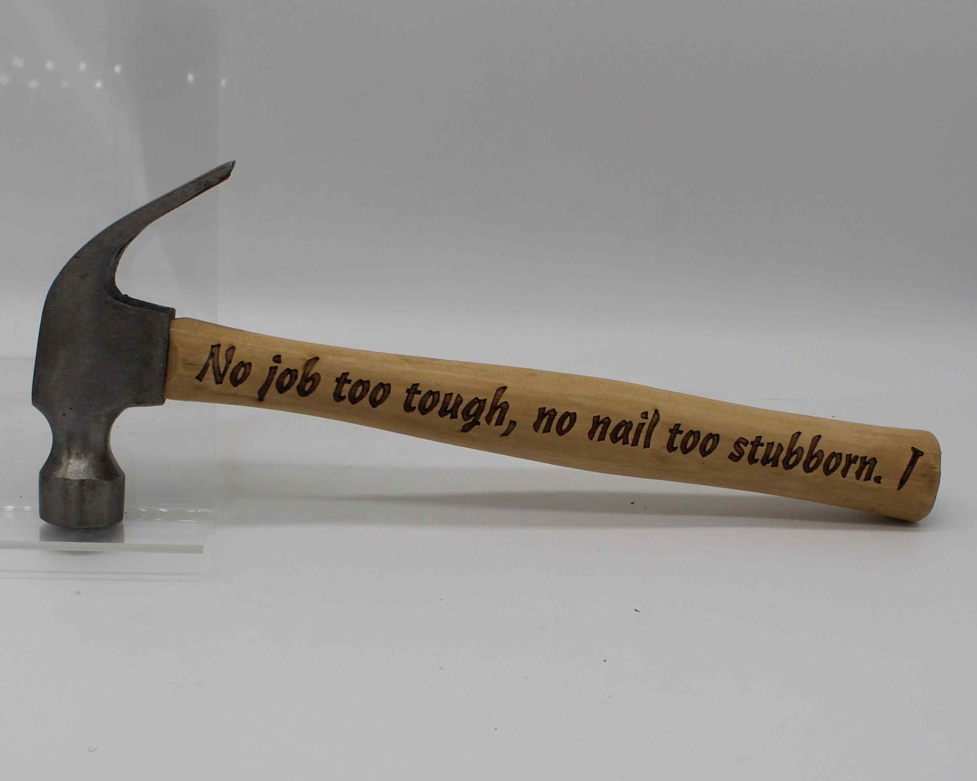 Engraved saying hammers - Haisley design