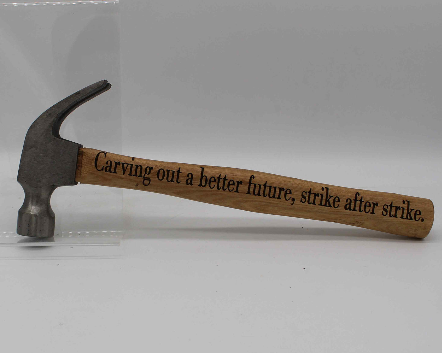 Engraved saying hammers - Haisley design