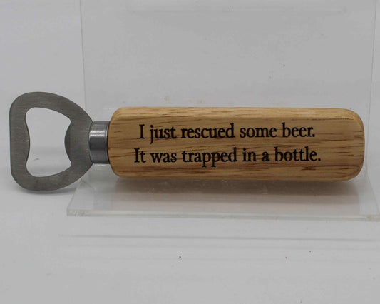 Engraved bottle opener - Haisley Design 