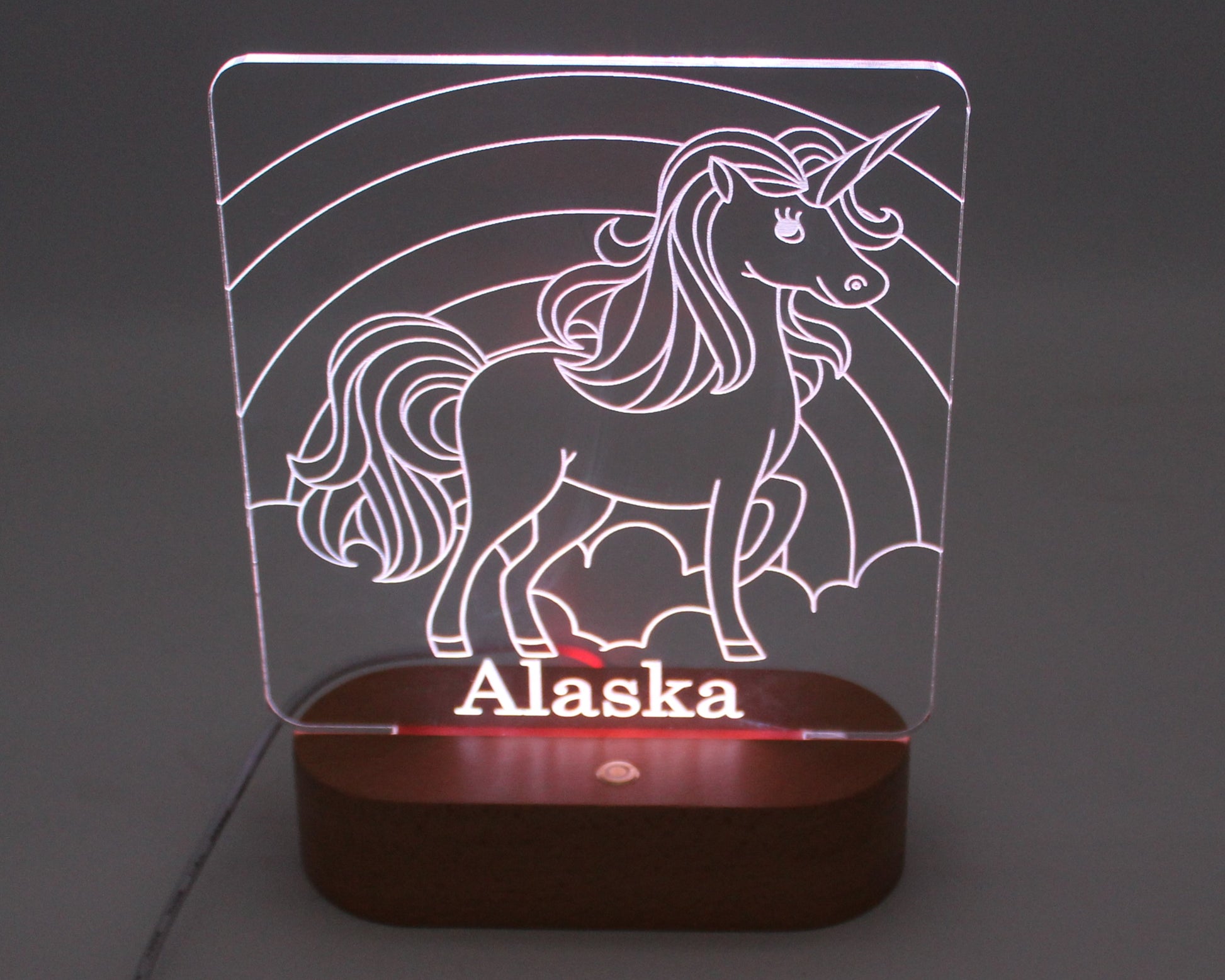 Unicorn Night Light Personalised - Haisley Design