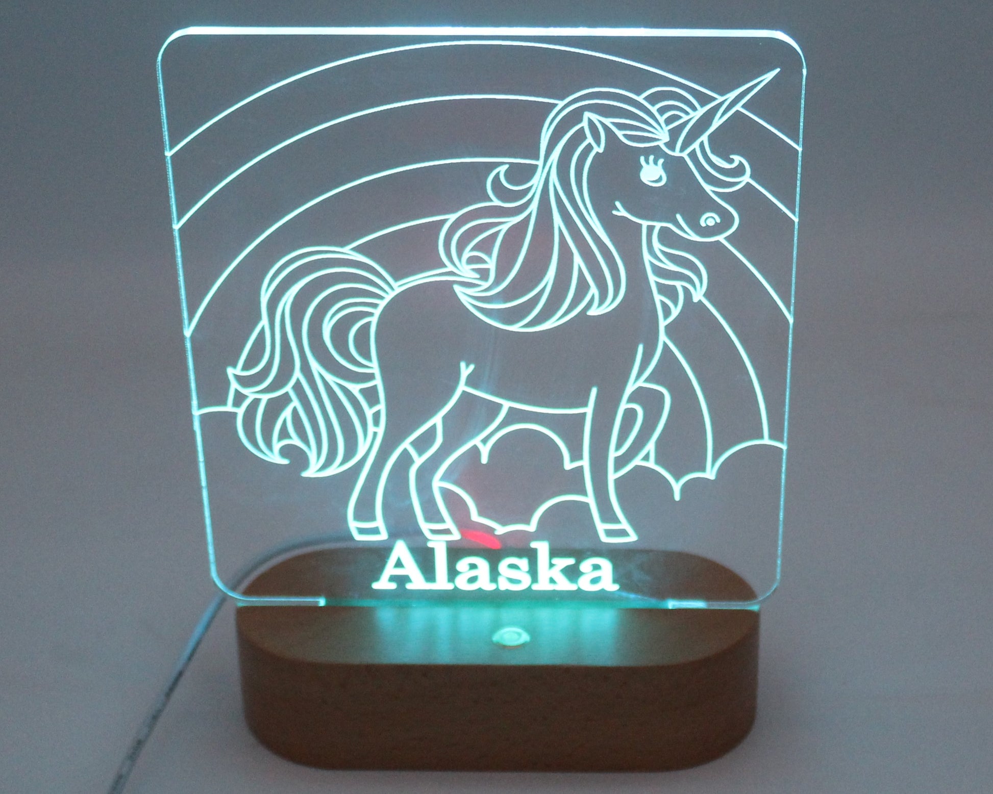 Unicorn Night Light Personalised - Haisley Design