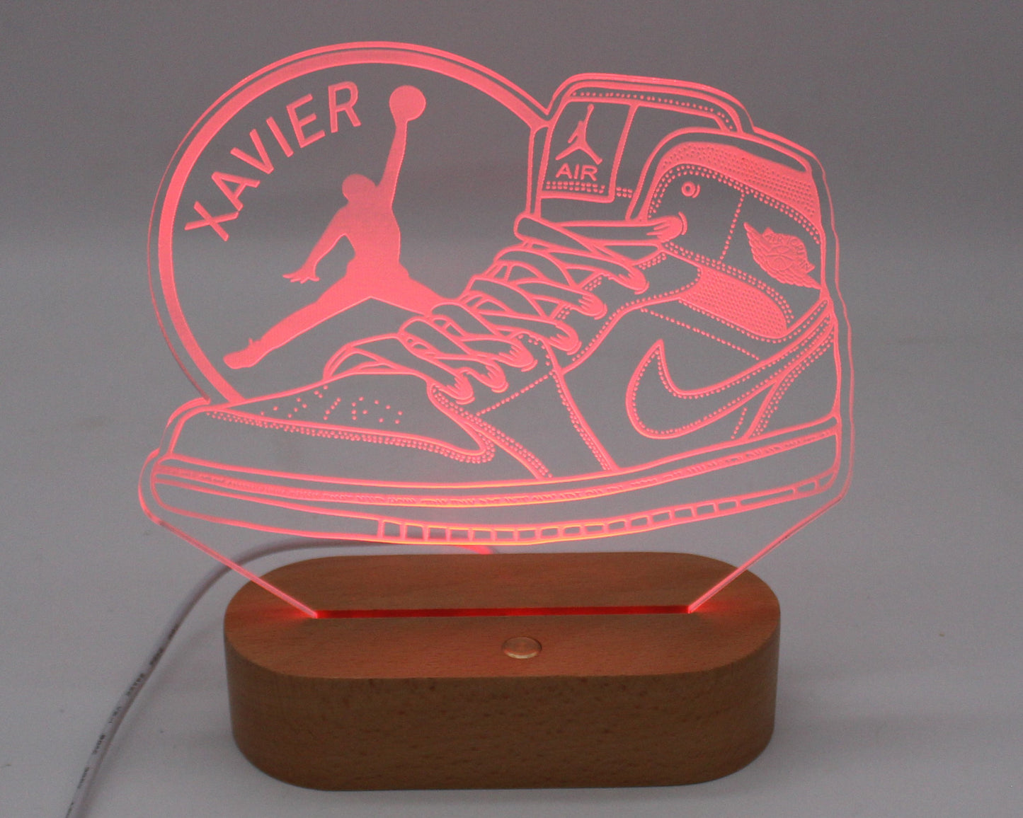 Basketball Air Jordan Boot Night Light Personalised