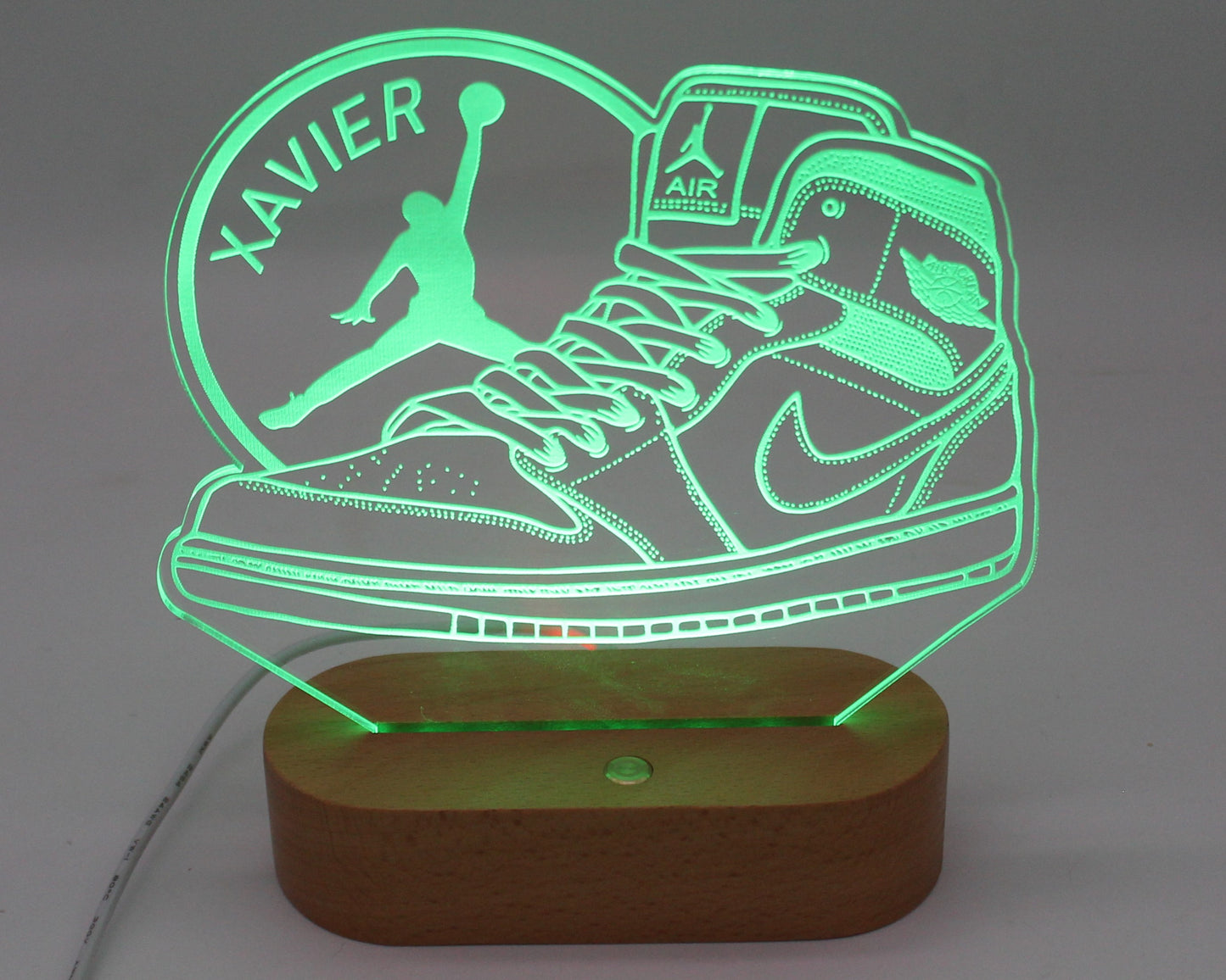 Basketball Air Jordan Boot Night Light Personalised