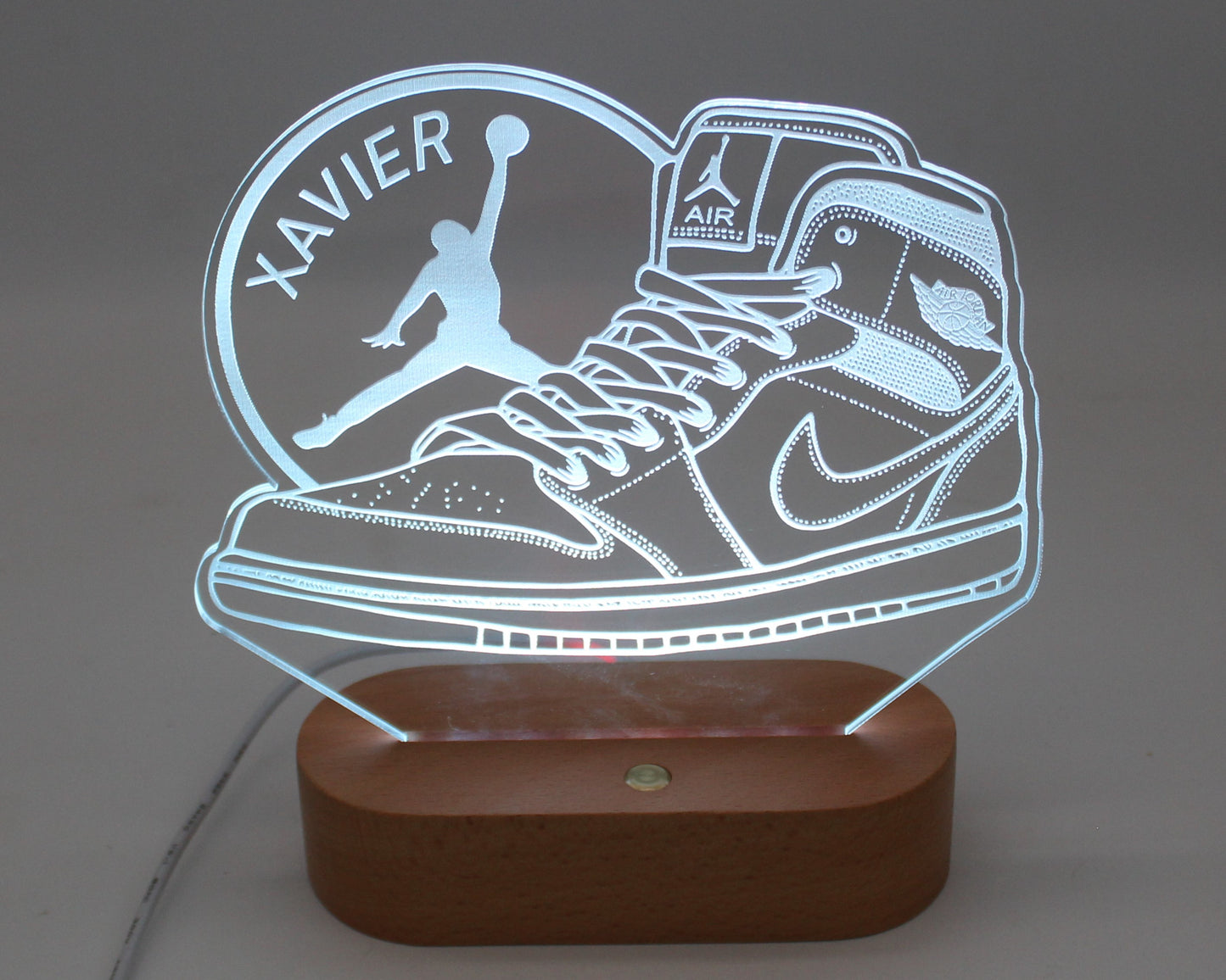 Basketball Air Jordan Boot Night Light Personalised