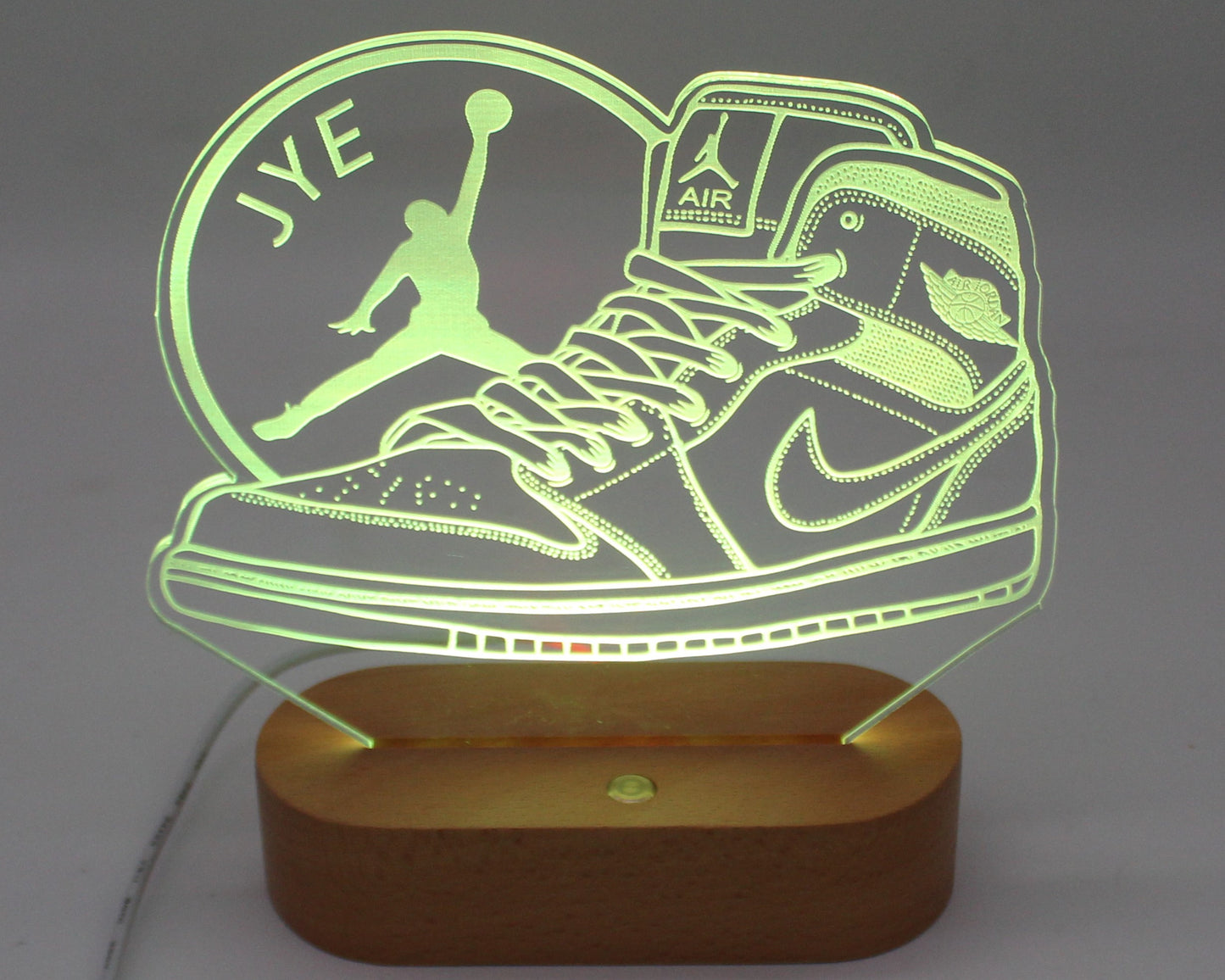 Basketball Air Jordan Boot Night Light Personalised