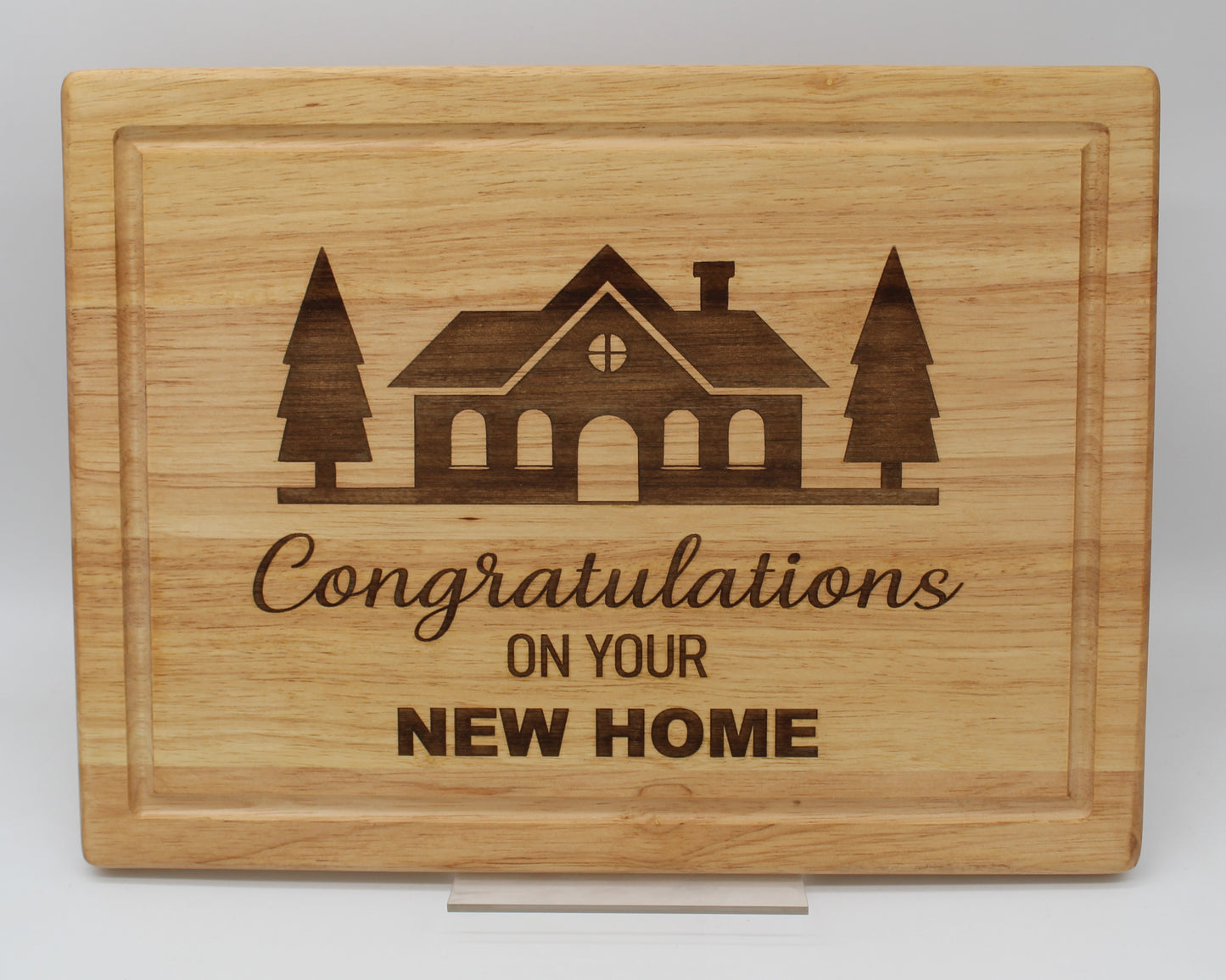 congratulation on your new home chopping board - haisley Design