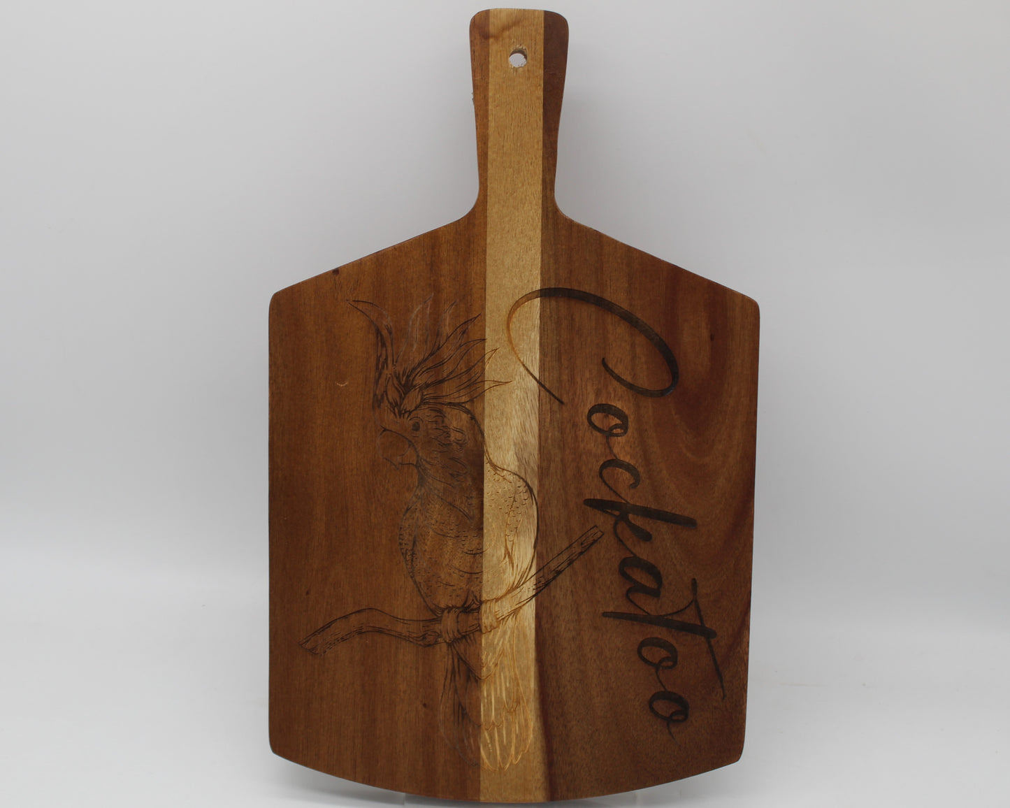 Cockatoo chopping board - haisley design