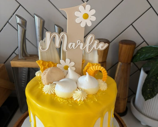Daisy Age Cake Topper