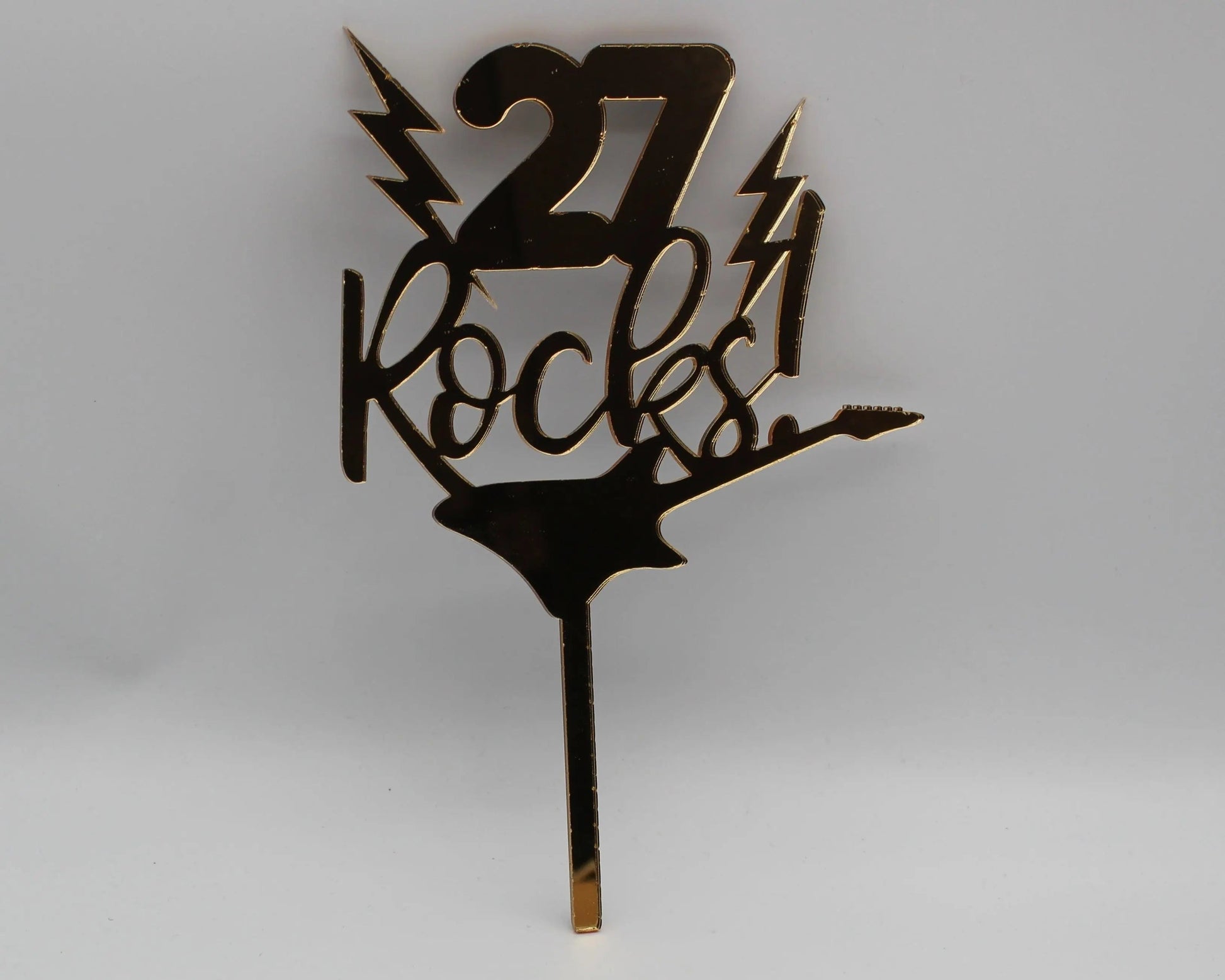 18, 20, 21, 30, 40, 50, 60, 70, 80 or 90 Rocks Cake Topper - Haisley Design