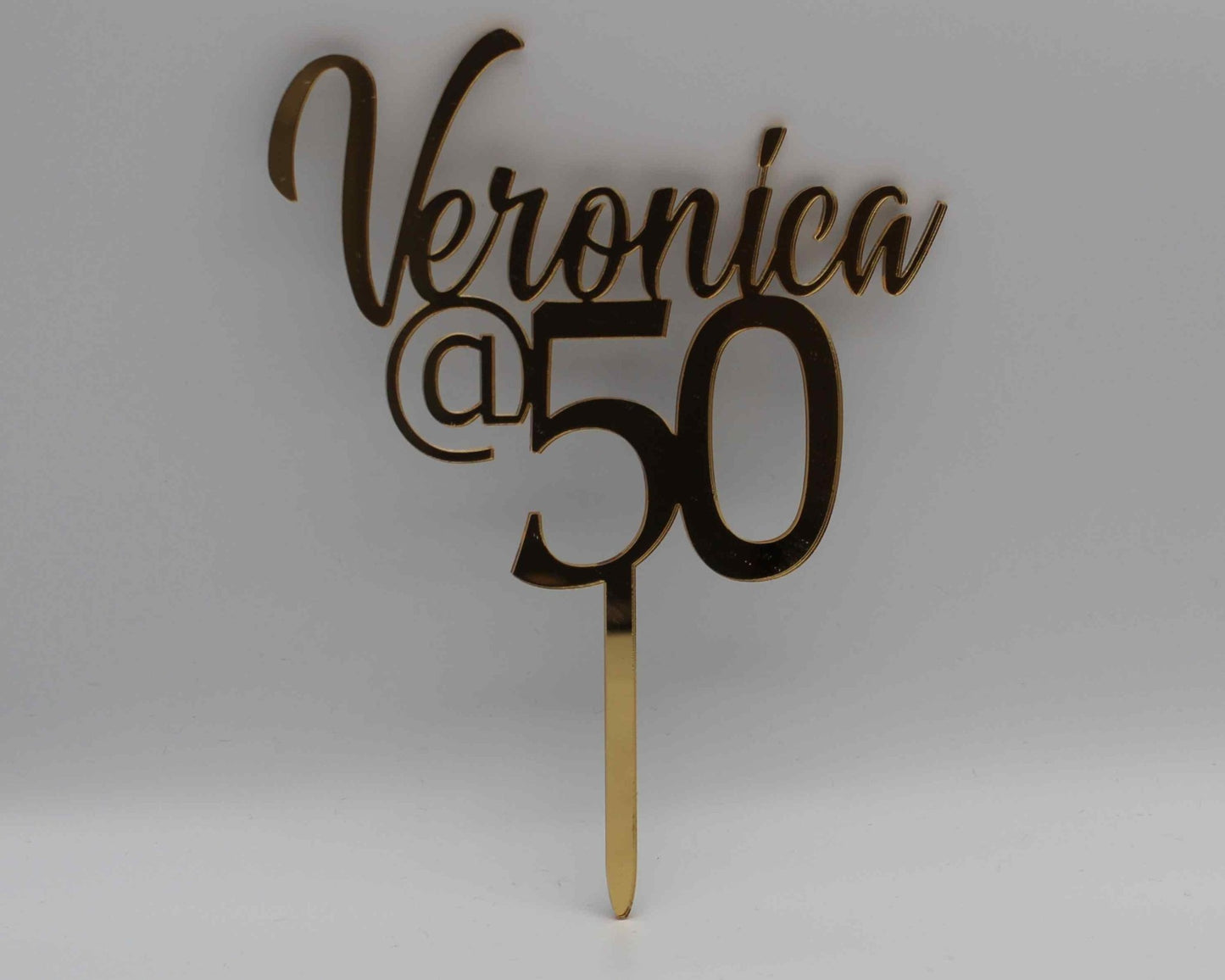 50th Cake Topper Personalised - Haisley Design