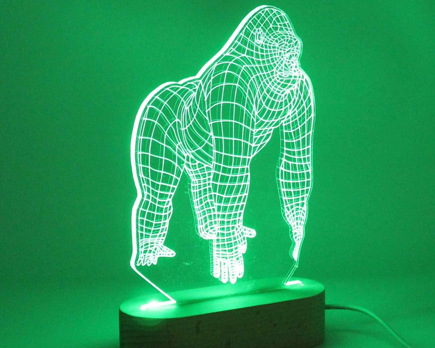 Ape 3d Illusion Night Light - Haisley Design