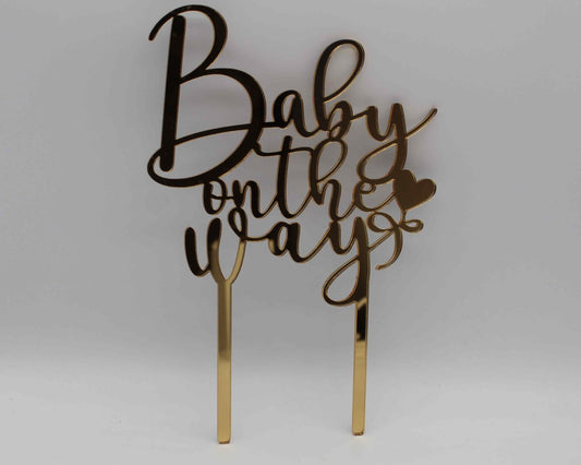 Baby On The Way Cake Topper - Haisley Design