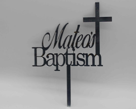 Baptism Cake Topper Personalised - Haisley Design