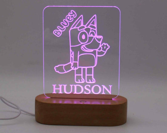 Bluey Night Light Personalised - Haisley Design