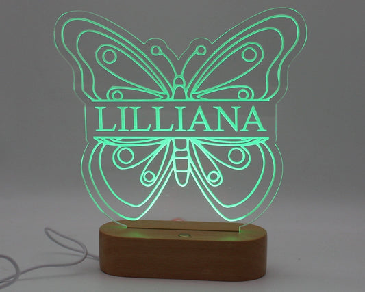 Butterfly Night Light Personalised - Haisley Design