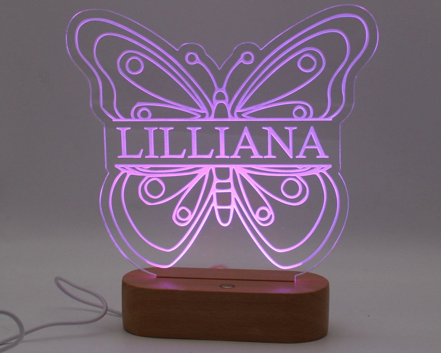 Butterfly Night Light Personalised - Haisley Design