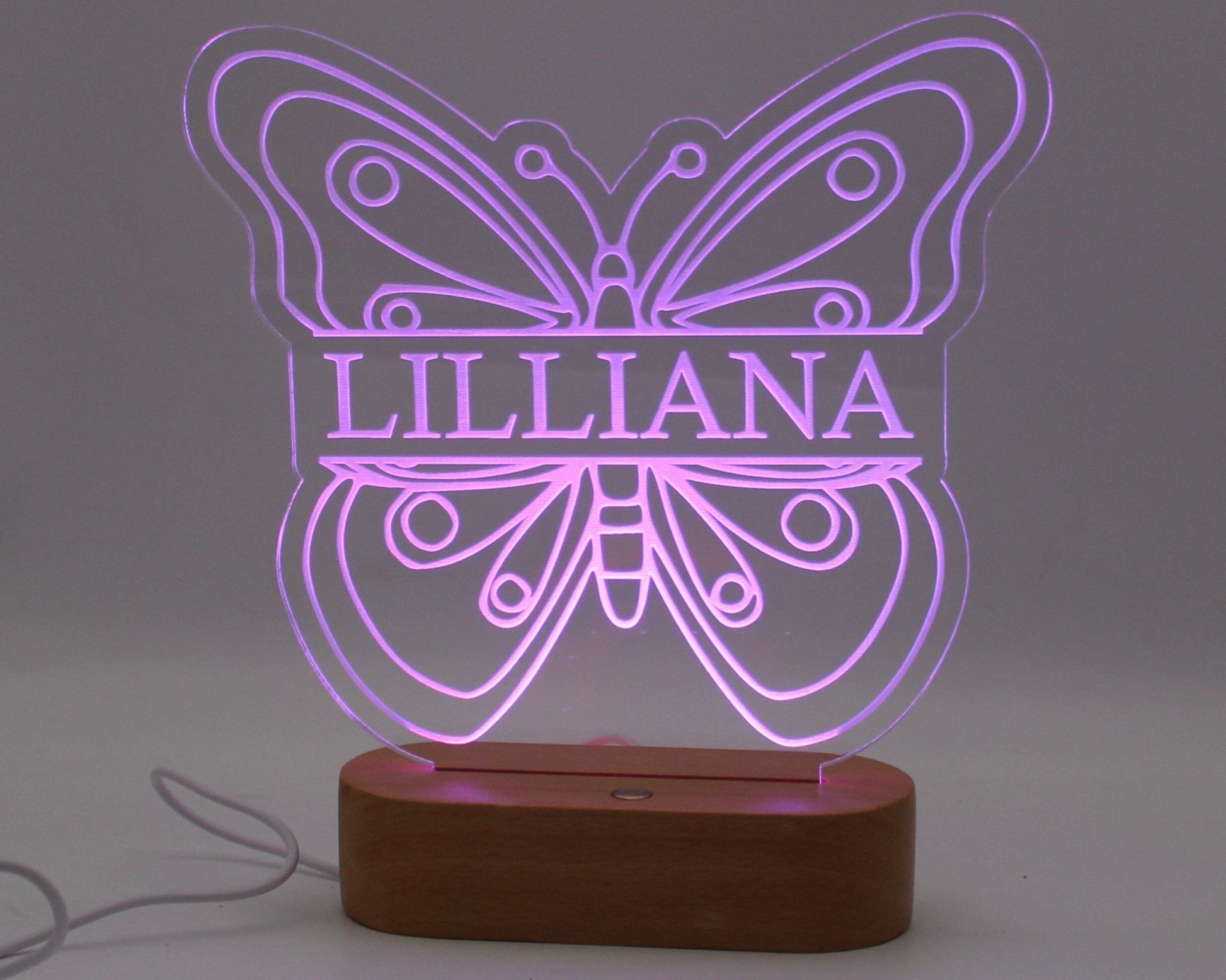 Butterfly Night Light Personalised - Haisley Design