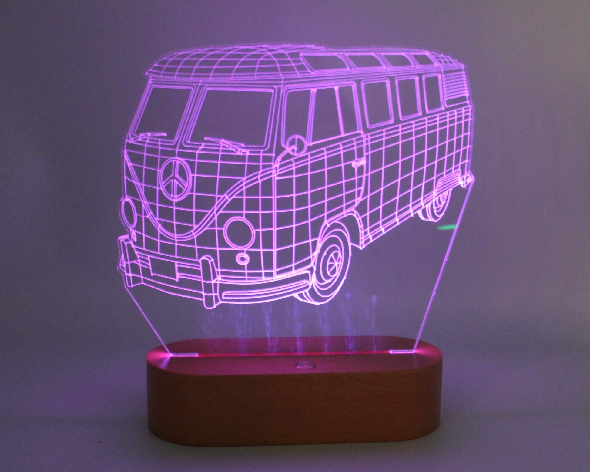 Car Kombi Van 3D Illusion Night Light - Haisley Design