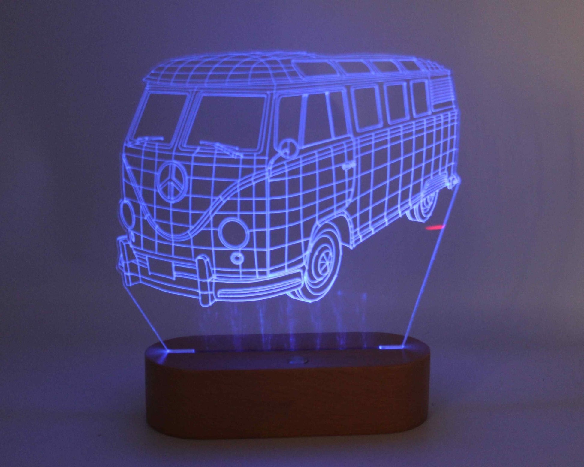Car Kombi Van 3D Illusion Night Light - Haisley Design