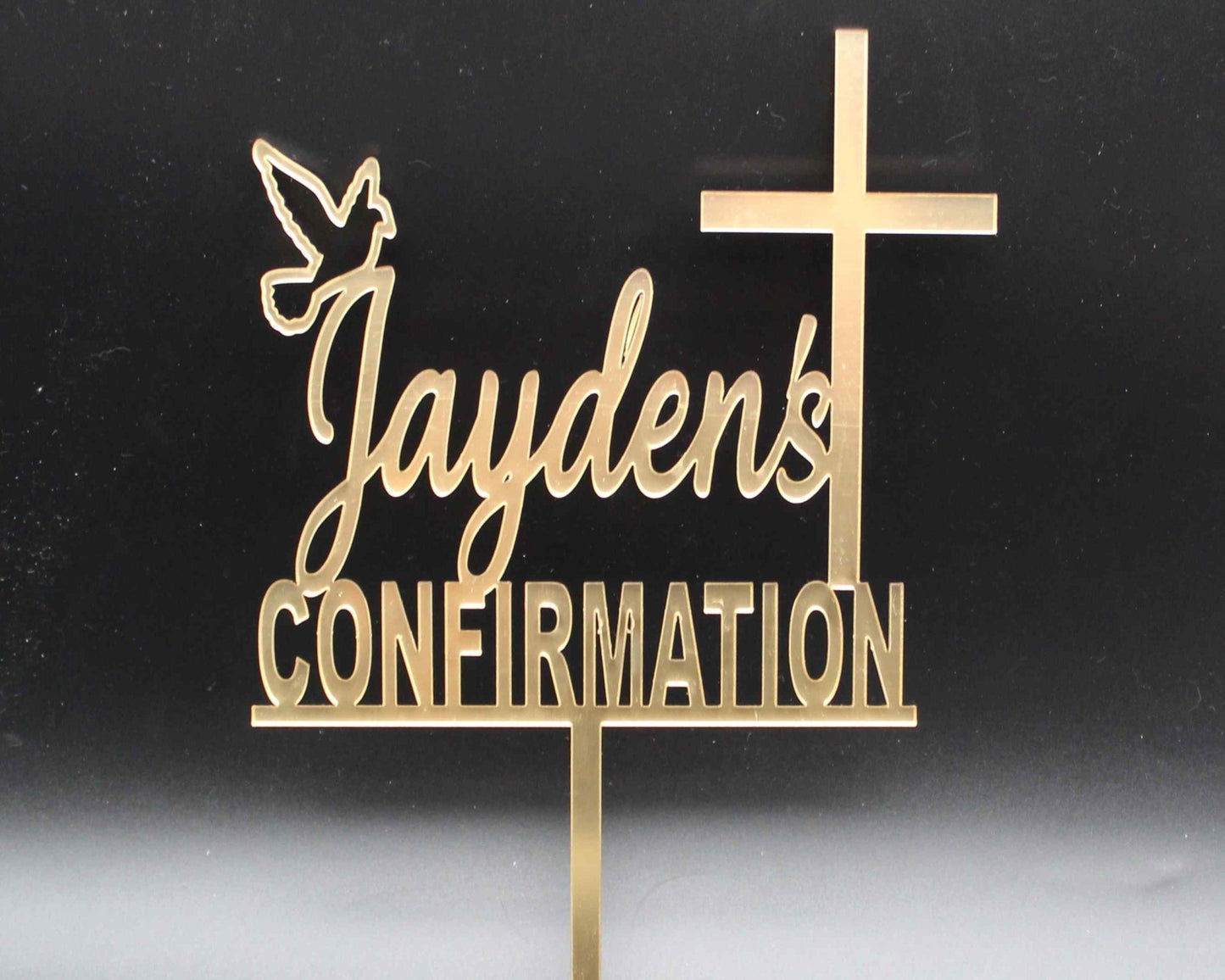 Confirmation Cake Topper Personalised - Haisley Design