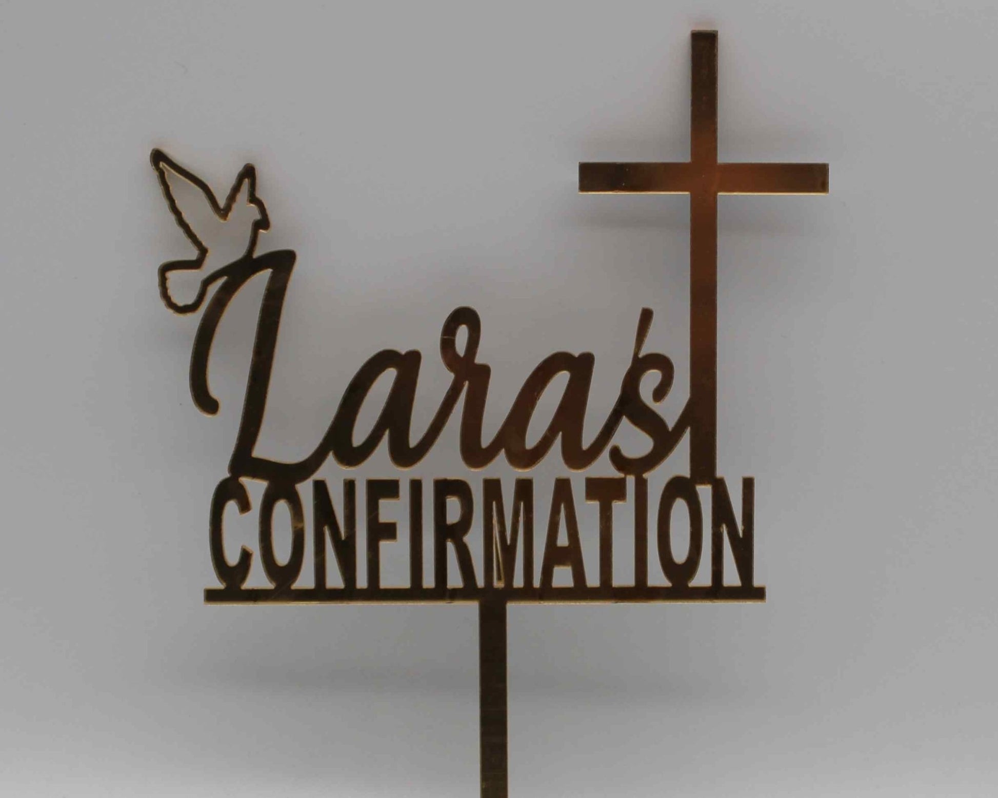 Confirmation Cake Topper Personalised - Haisley Design